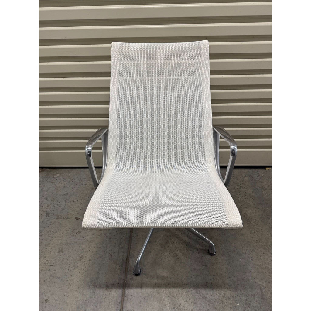 Herman Miller Eames EA116 - Lounge Chair, White Mesh - thegoodchairs