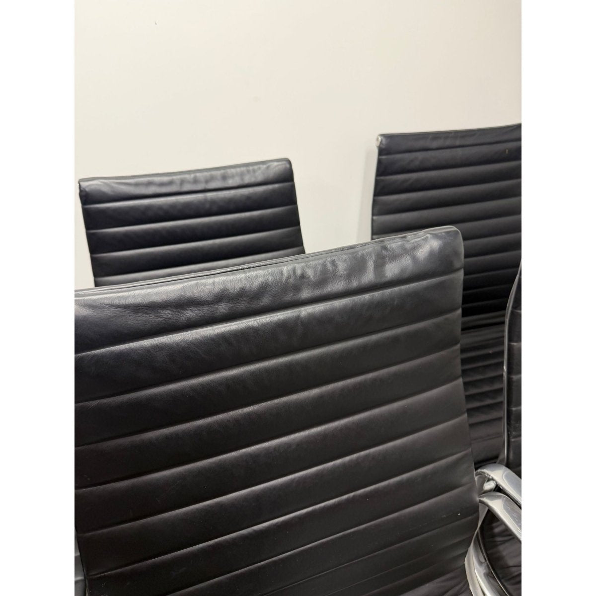 Herman Miller Eames - High Back, Black Leather - thegoodchairs