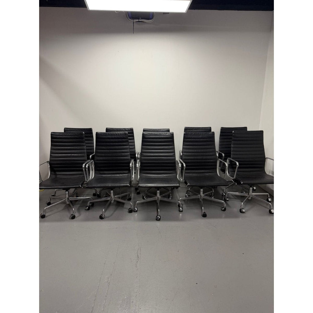 Herman Miller Eames - High Back, Black Leather - thegoodchairs