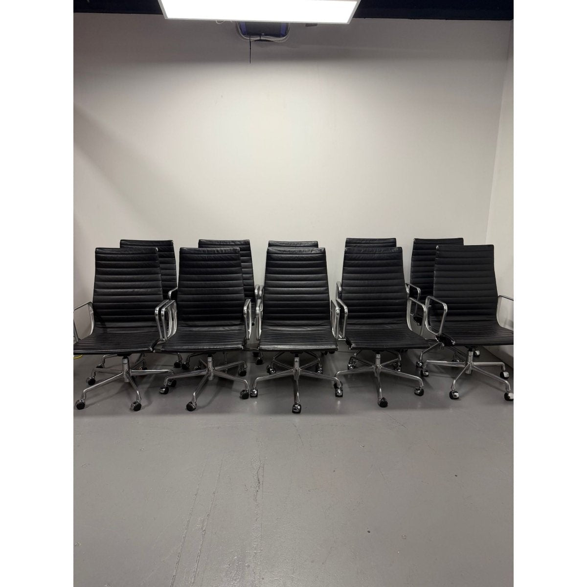 Herman Miller Eames - High Back, Black Leather - thegoodchairs