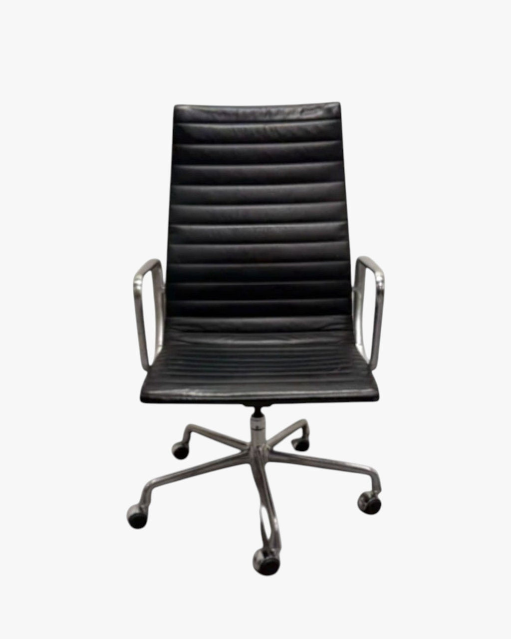 Herman Miller Eames - High Back, Black Leather - thegoodchairs
