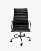 Herman Miller Eames - High Back, Black Leather - thegoodchairs