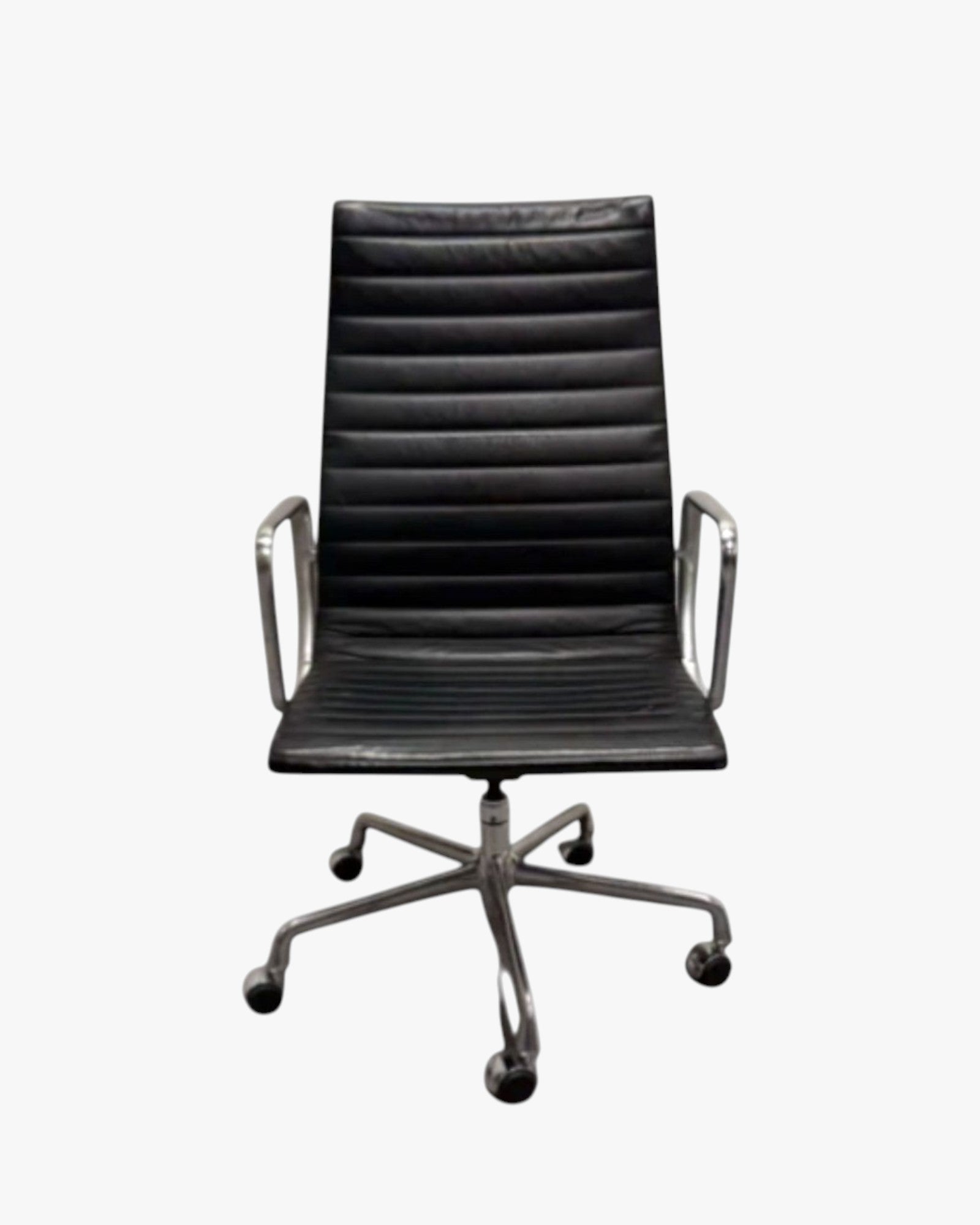 Herman Miller Eames - High Back, Black Leather - thegoodchairs