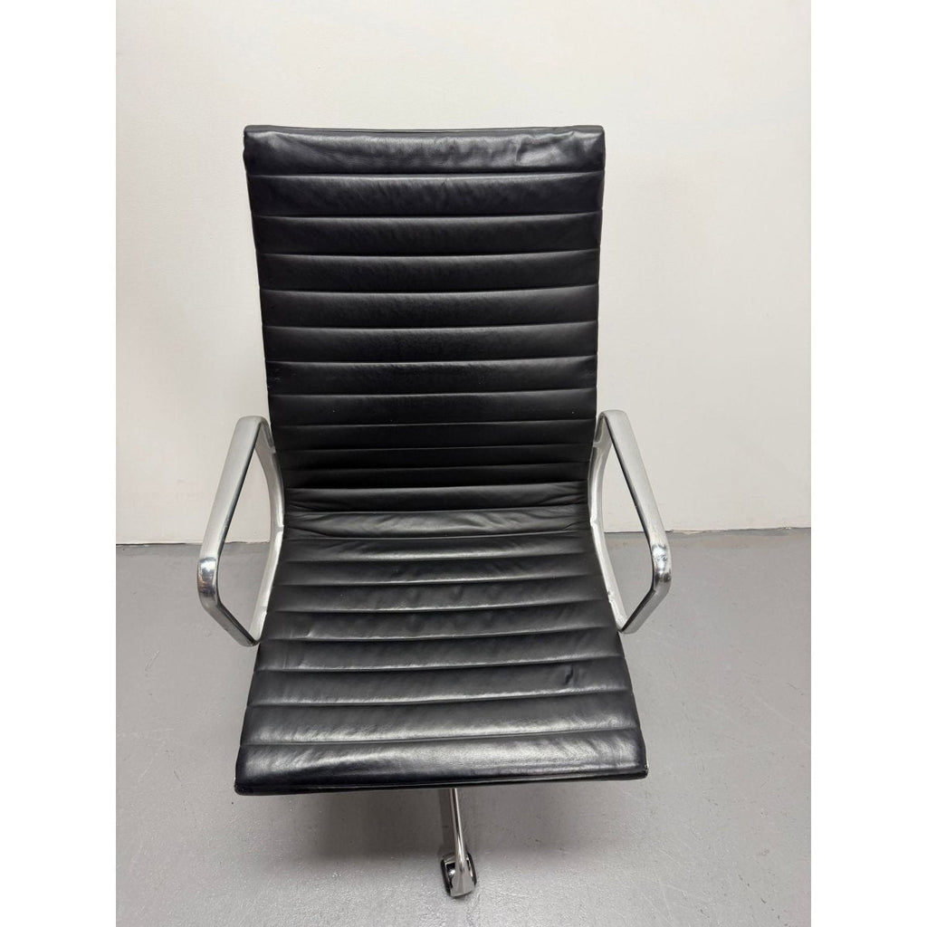 Herman Miller Eames - High Back, Black Leather - thegoodchairs