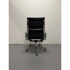 Herman Miller Eames - High Back, Black Leather - thegoodchairs
