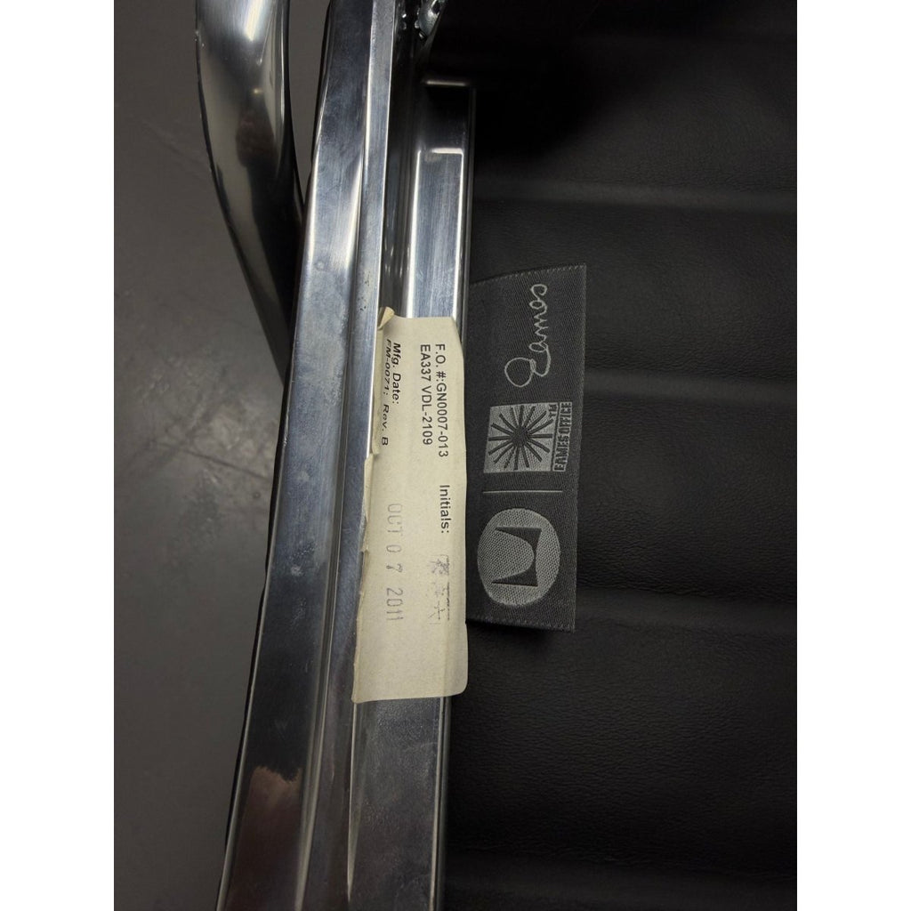 Herman Miller Eames - High Back, Black Leather - thegoodchairs