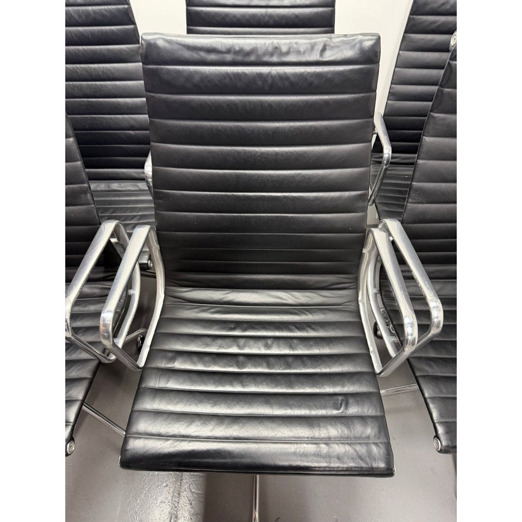 Herman Miller Eames - High Back, Black Leather - thegoodchairs