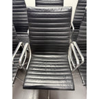 Herman Miller Eames - High Back, Black Leather - thegoodchairs