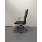 Herman Miller Eames - High Back, Black Leather - thegoodchairs