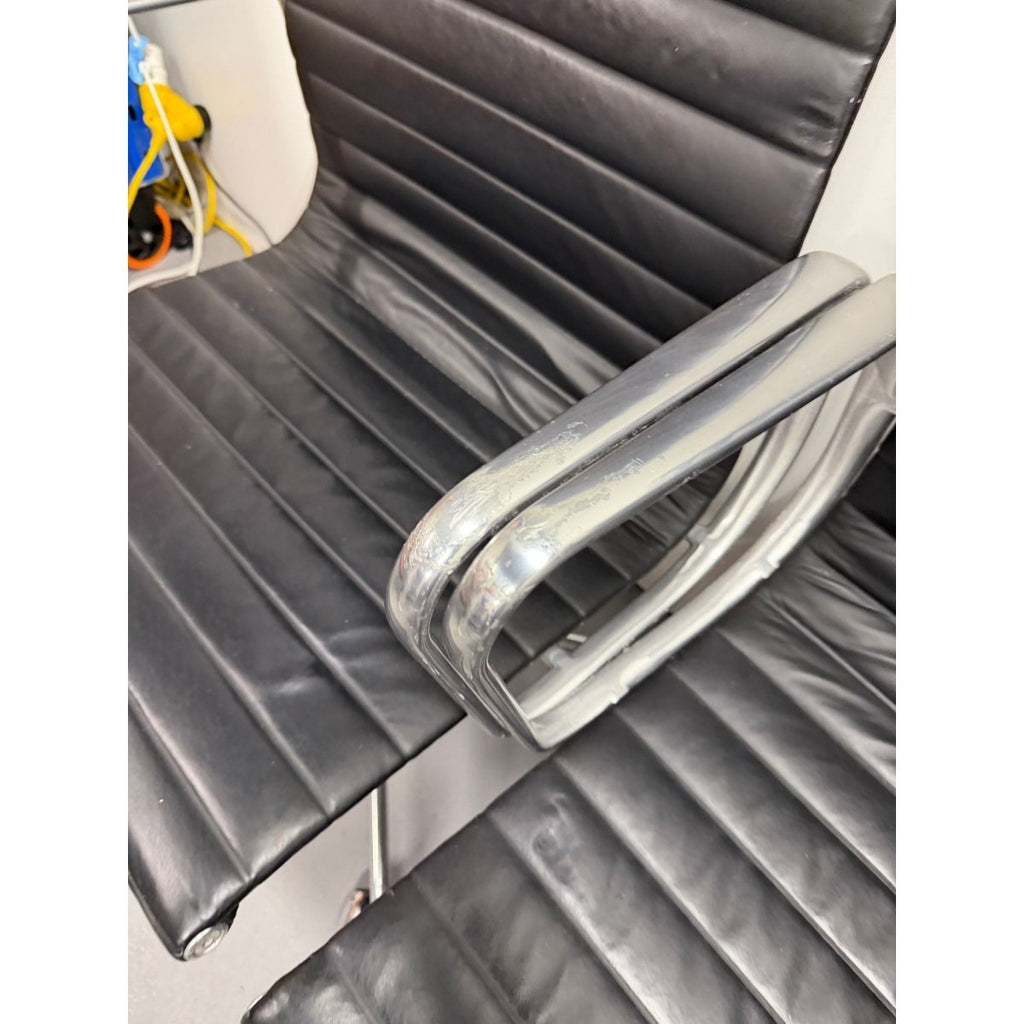 Herman Miller Eames - High Back, Black Leather - thegoodchairs