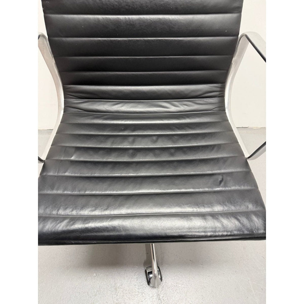 Herman Miller Eames - High Back, Black Leather - thegoodchairs