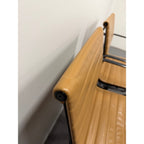Herman Miller Eames - Low Back, Tan Leather / Black Frame - thegoodchairs