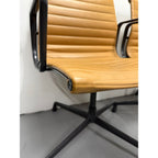 Herman Miller Eames - Low Back, Tan Leather / Black Frame - thegoodchairs