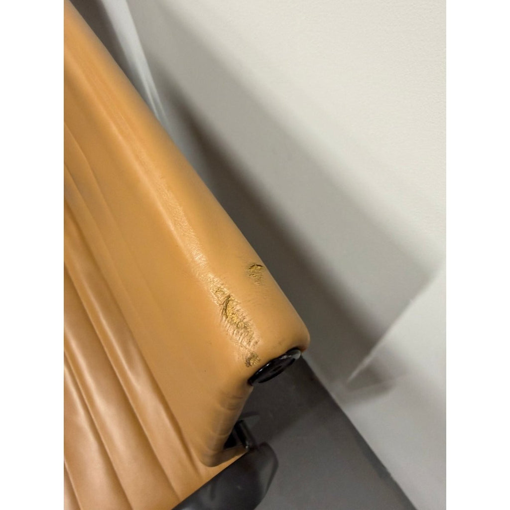 Herman Miller Eames - Low Back, Tan Leather / Black Frame - thegoodchairs