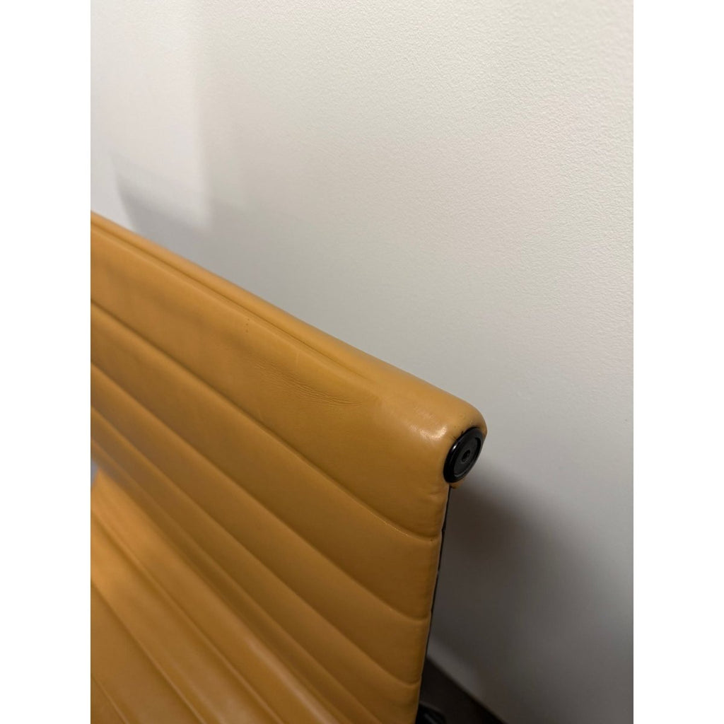Herman Miller Eames - Low Back, Tan Leather / Black Frame - thegoodchairs