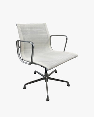 Eames Aluminium Group Executive Management Chair, White Mesh