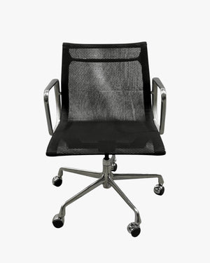 Herman Miller Eames Mesh Aluminium Group Management Task Armchair with Castors