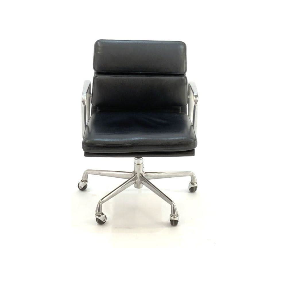 Herman Miller Eames Soft Pad - Low Back, Black - thegoodchairs