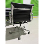 Herman Miller Eames Soft Pad Low Back Chairs, Black, Set of 6 - thegoodchairs