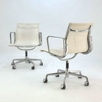Herman Miller Eames - White Mesh on Casters - thegoodchairs