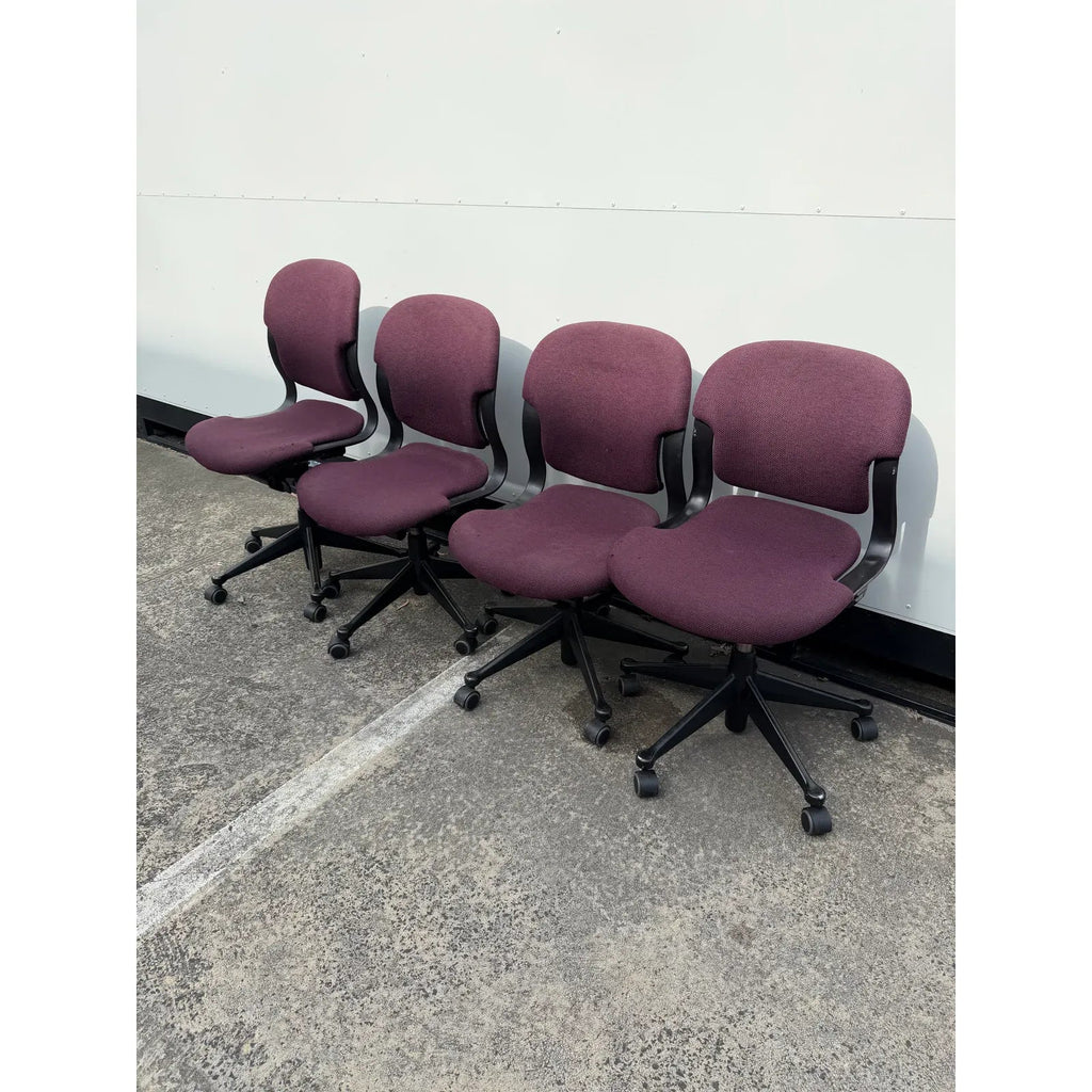 Herman Miller Equa - Task Chairs - Burgundy Upholstery - thegoodchairs