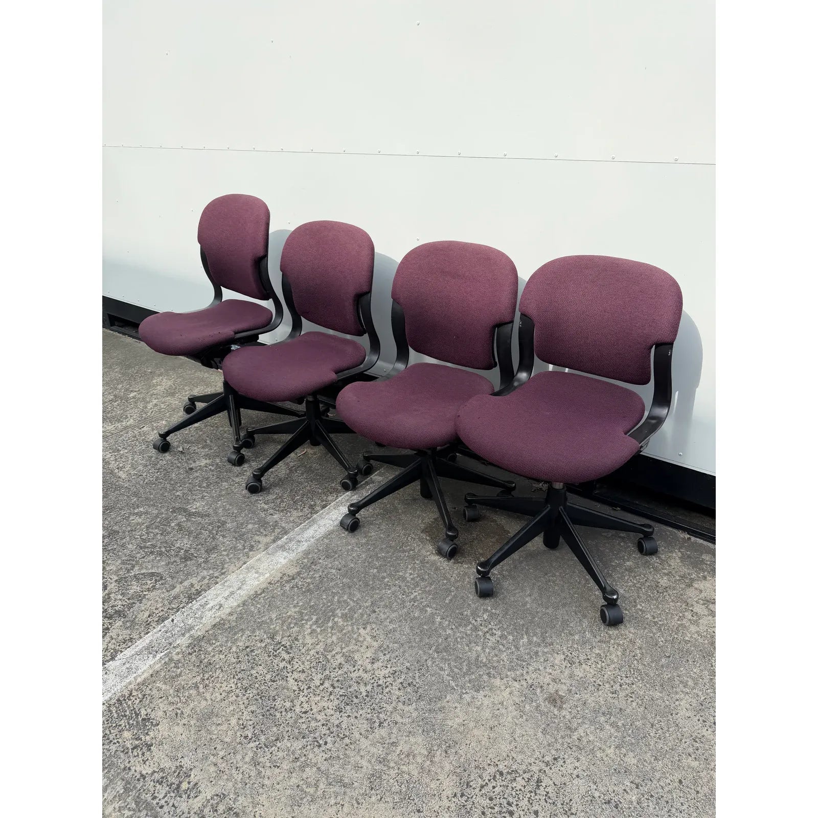Herman Miller Equa - Task Chairs - Burgundy Upholstery - thegoodchairs