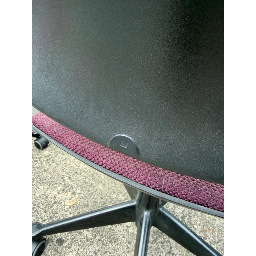 Herman Miller Equa - Task Chairs - Burgundy Upholstery - thegoodchairs