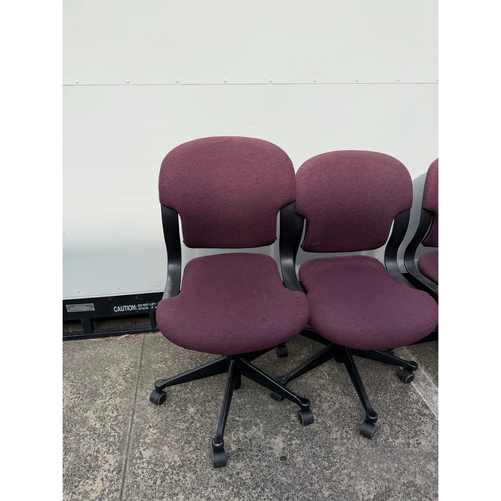 Herman Miller Equa - Task Chairs - Burgundy Upholstery - thegoodchairs