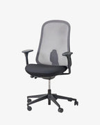 Herman Miller Lino High Performance Ergonomic Chair in Black Wool - thegoodchairs