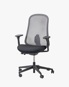 Herman Miller Lino - High-Performance Ergonomic Chair in Black Wool - thegoodchairs