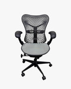 Herman Miller Mirra 1 - Office Chair with Armrest - Grey/graphite - thegoodchairs