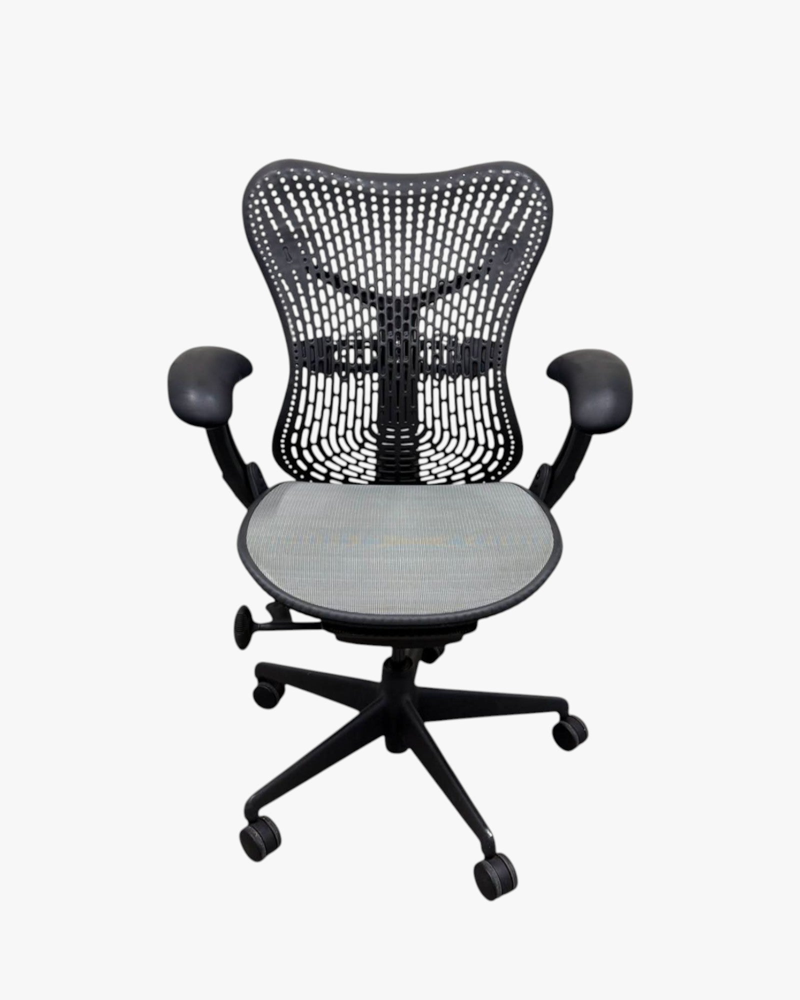 Herman Miller Mirra 1 - Office Chair with Armrest - Grey/graphite - thegoodchairs