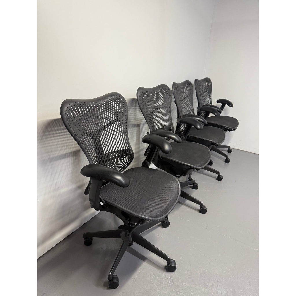 Herman Miller Mirra 1 - Office Chair with Armrests - Black/black - thegoodchairs