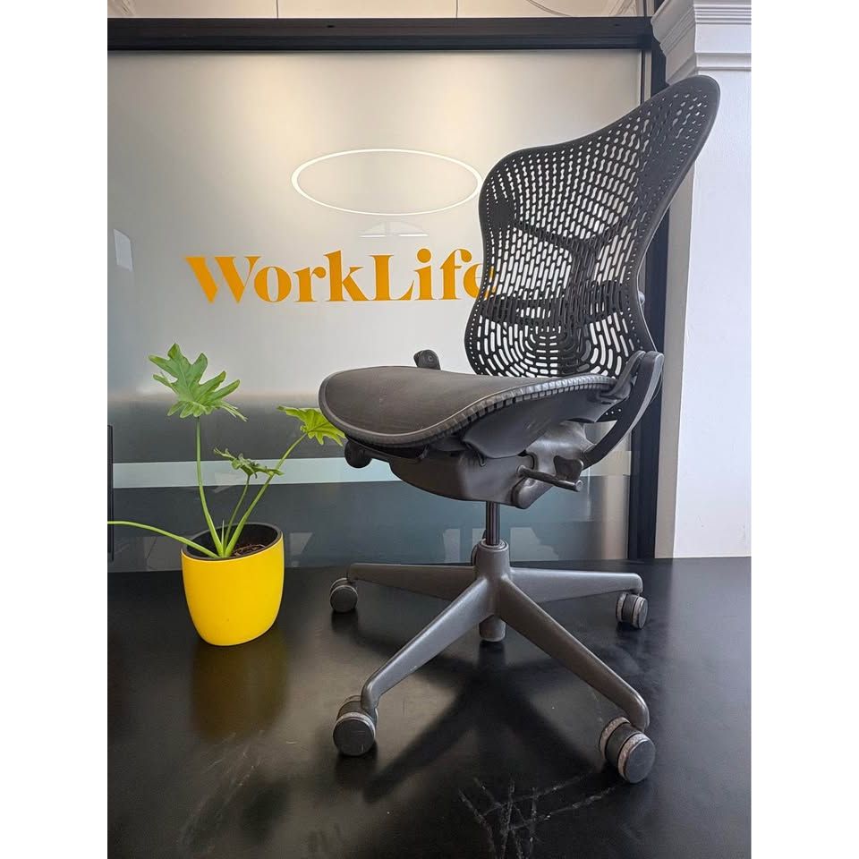 Herman Miller Mirra 1 Task Chair, Grey, No Arms - thegoodchairs