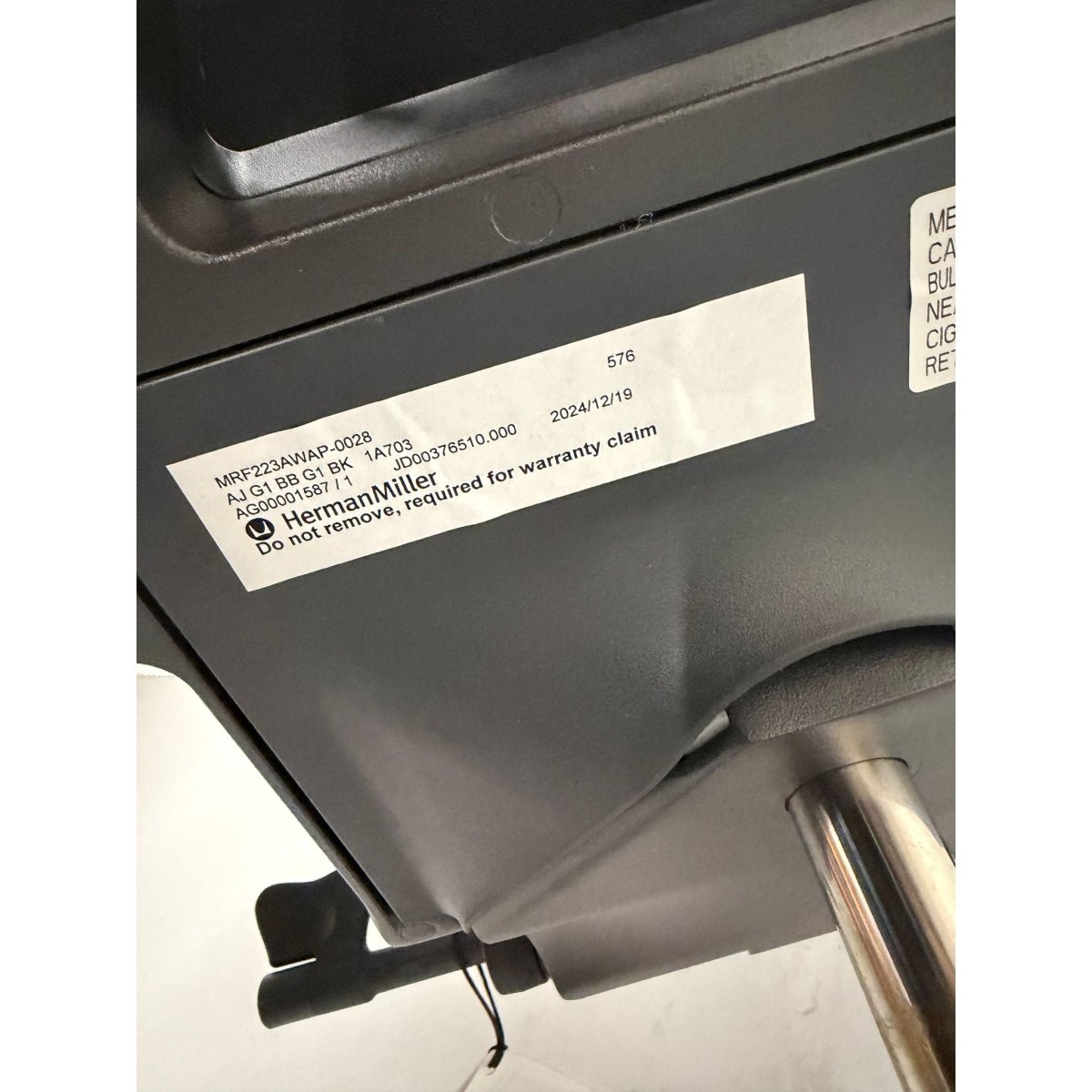 Herman Miller Mirra 2 - Graphite Task Chair with Triflex Back - thegoodchairs