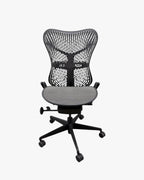 Herman Miller Mirra - Office Chair No Arms - Graphite - Back Tilt Lock - thegoodchairs