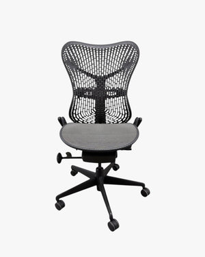 Herman Miller Mirra Office Chair, No Arms, Graphite, Back Tilt Lock