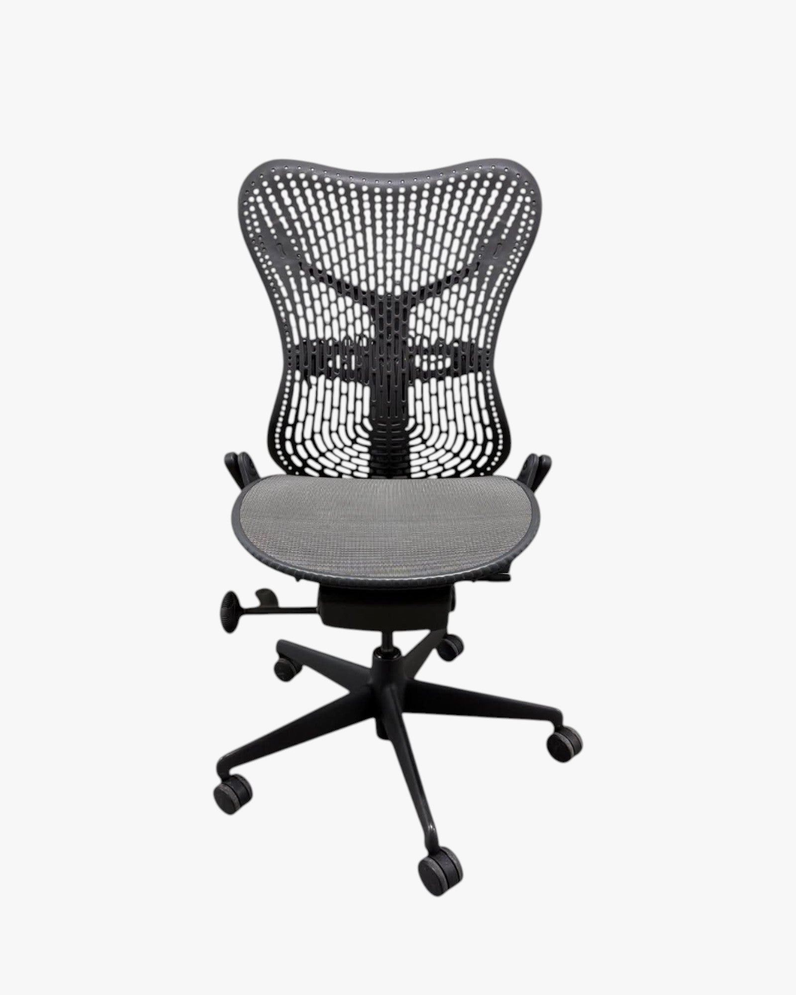 Herman Miller Mirra - Office Chair No Arms - Graphite - Back Tilt Lock - thegoodchairs
