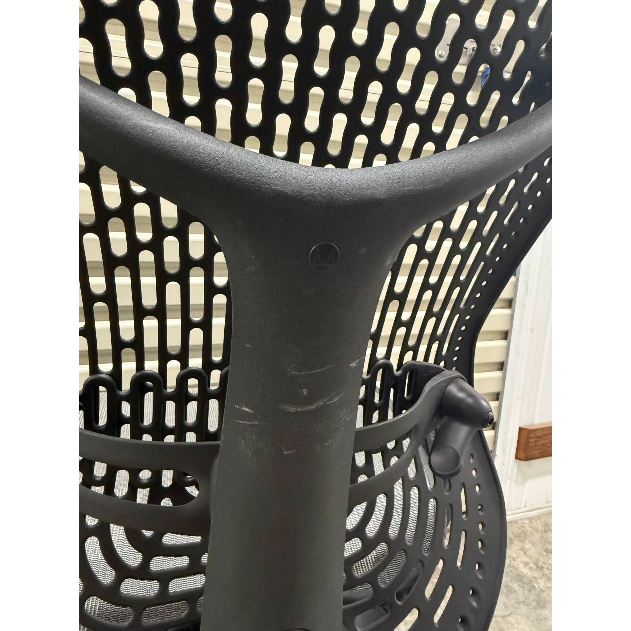 Herman Miller Mirra - Office Chair No Arms - Graphite - Back Tilt Lock - thegoodchairs