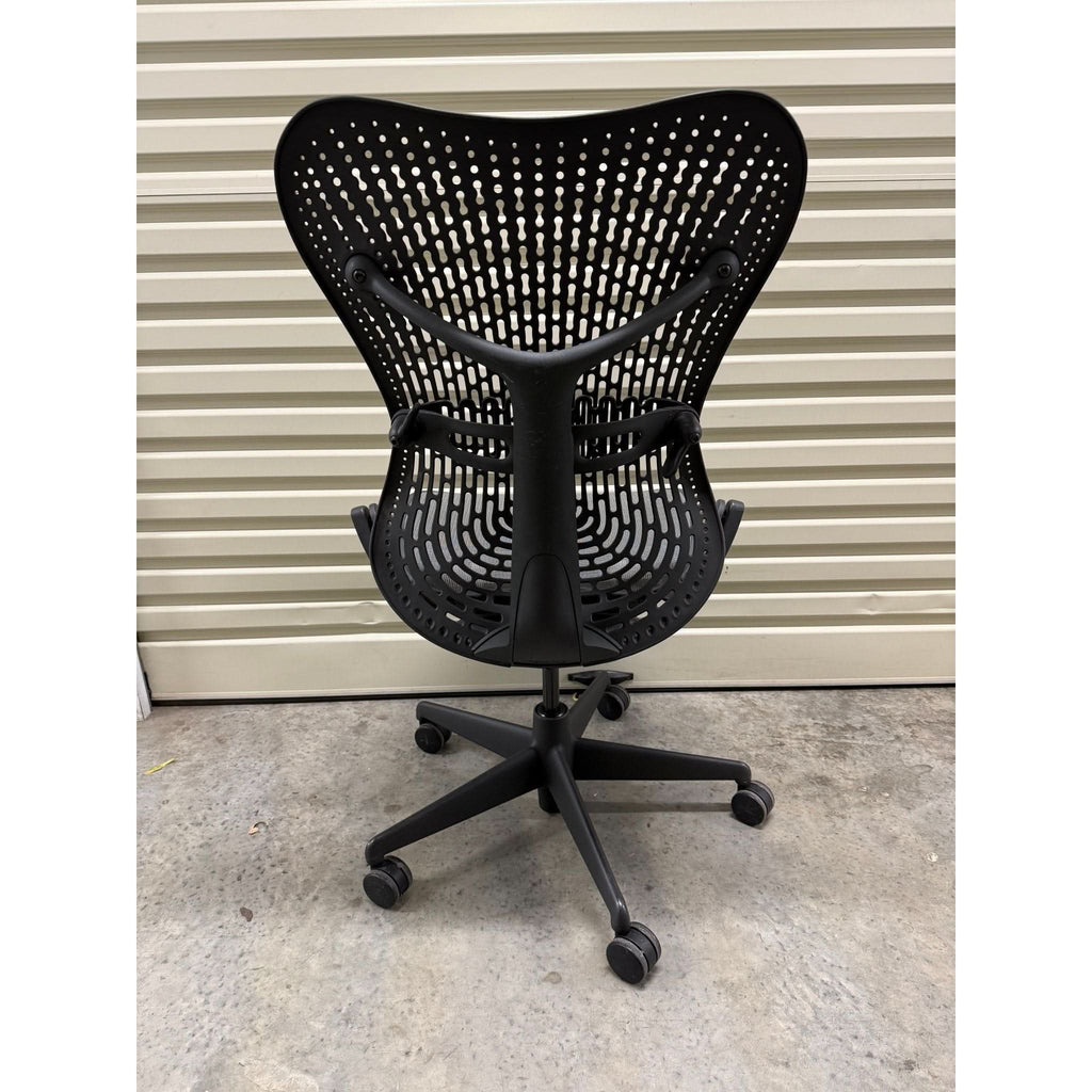 Herman Miller Mirra - Office Chair No Arms - Graphite - Back Tilt Lock - thegoodchairs