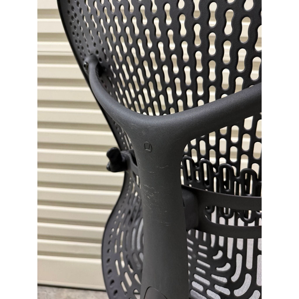 Herman Miller Mirra - Office Chair No Arms - Graphite - Back Tilt Lock - thegoodchairs
