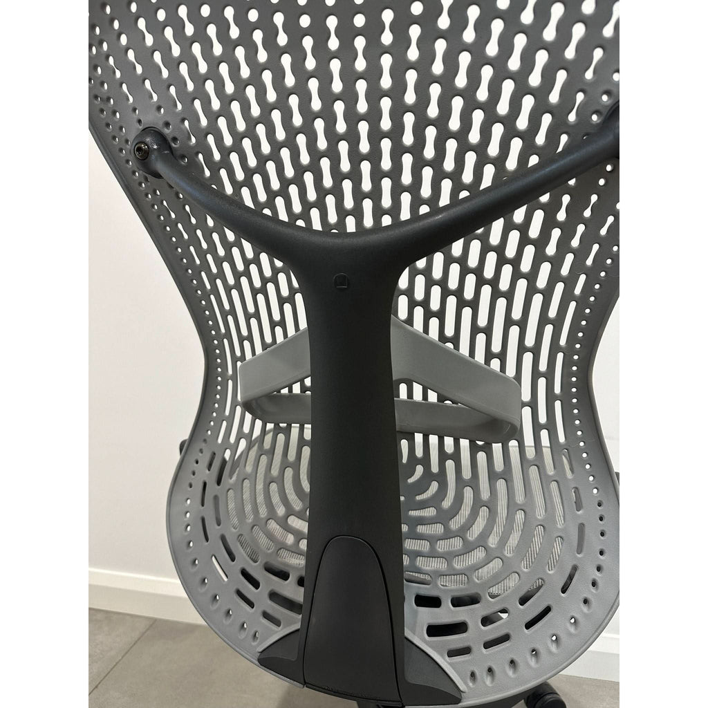 Herman Miller Mirra - Office Chair - No Arms - Grey - Back Tilt Lock - thegoodchairs