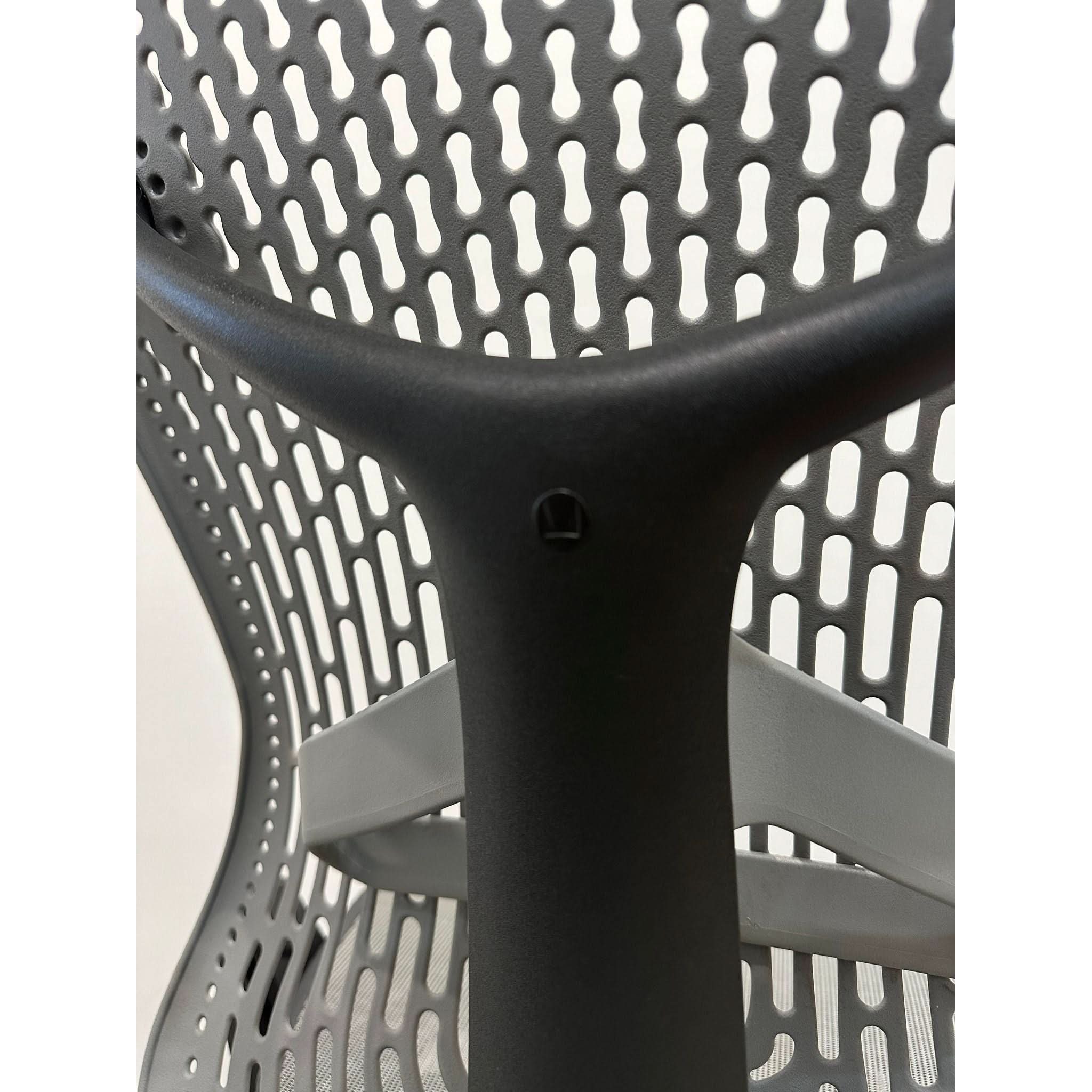 Herman Miller Mirra - Office Chair - No Arms - Grey - Back Tilt Lock - thegoodchairs