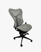 Herman Miller Mirra - Office Chair - No Arms - Grey - Back Tilt Lock - thegoodchairs