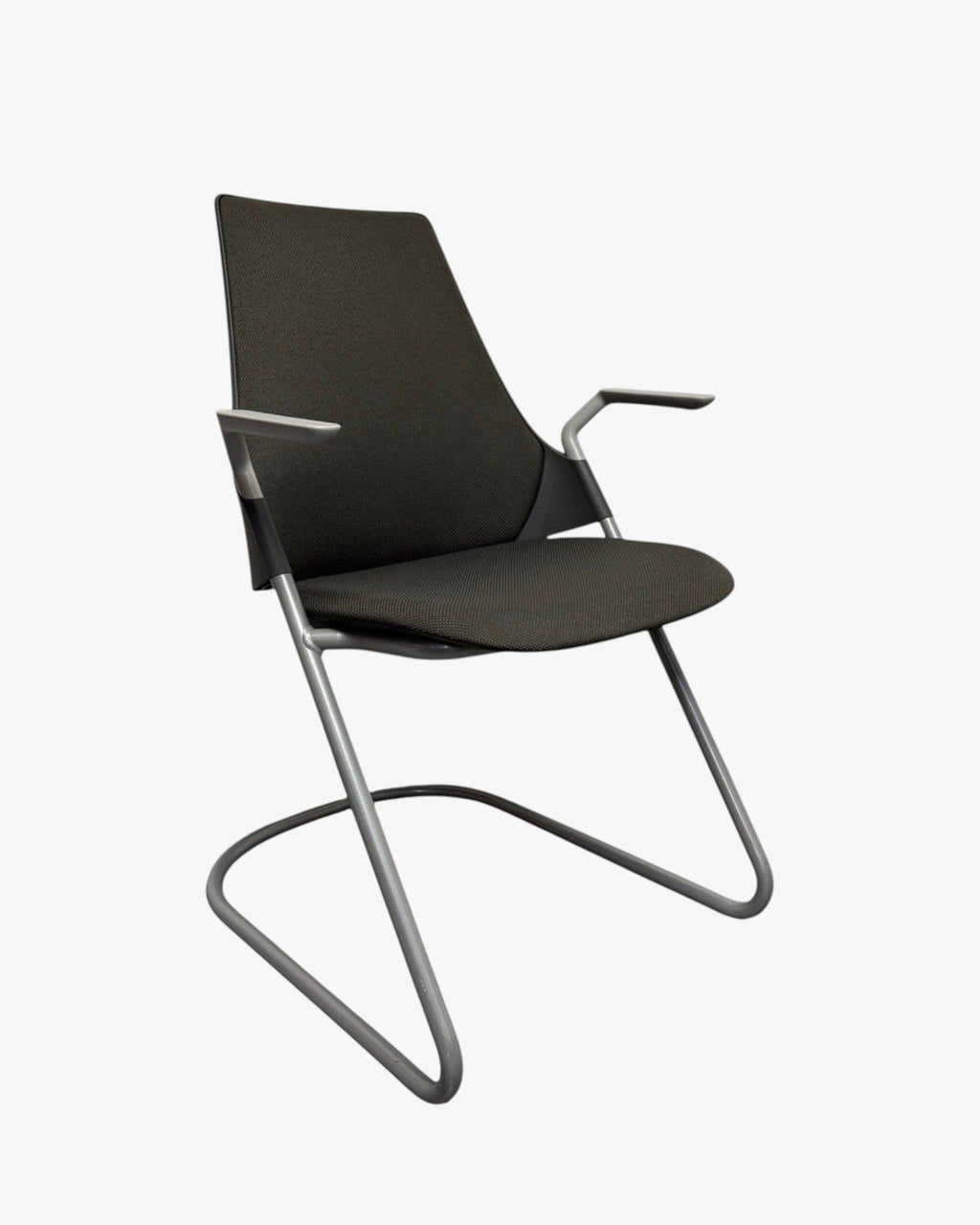 Herman Miller Sayl - Side Chair, Sled Base, Grey - thegoodchairs