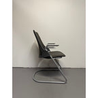 Herman Miller Sayl - Side Chair, Sled Base, Grey - thegoodchairs