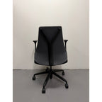 Herman Miller Sayl - Task Chair with Armrests - Grey Upholstered Back - thegoodchairs