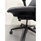 Herman Miller Sayl - Task Chair with Armrests - Grey Upholstered Back - thegoodchairs