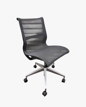 Herman Miller Setu Chair, Armless, Graphite Grey