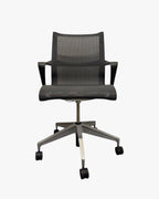 Herman Miller Setu - Chair - with Arms / Graphite Grey - thegoodchairs